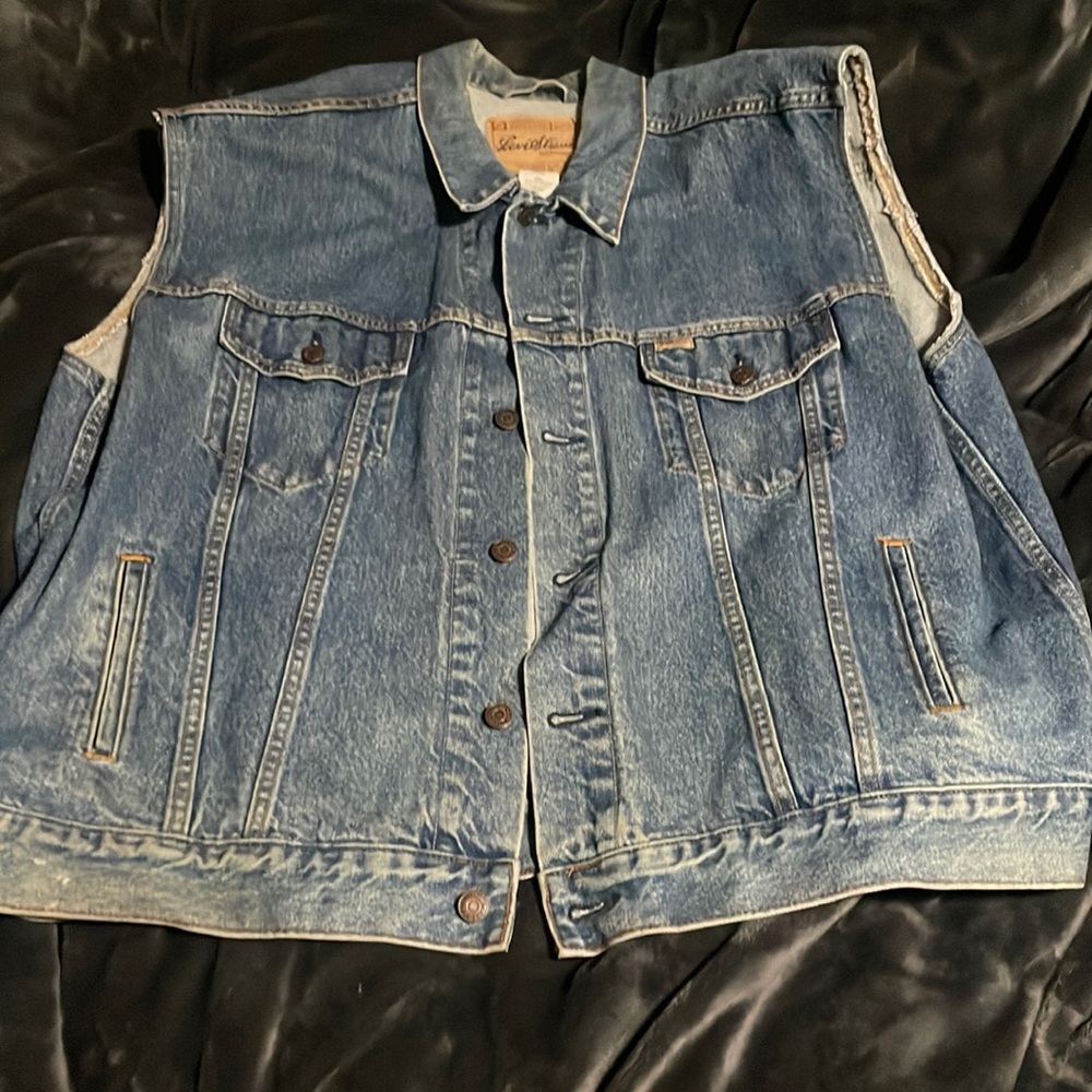Mens Levi Denim Vest